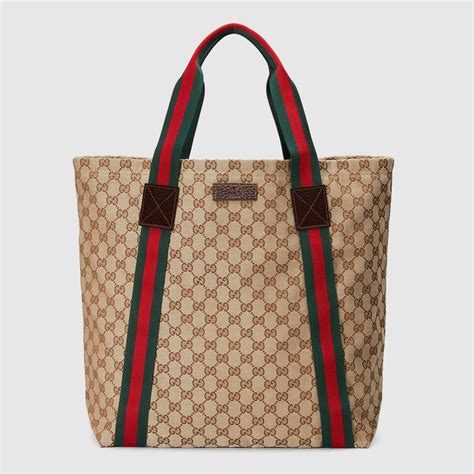 gucci gg tote canvas|gucci canvas tote vintage.